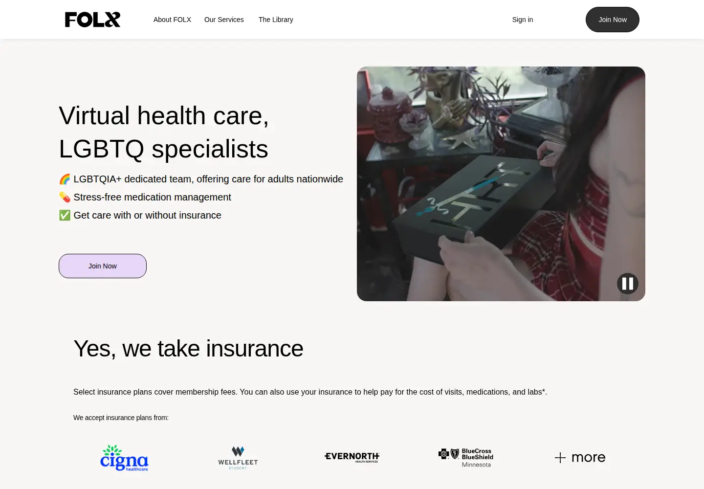 Screenshot of folxhealth.com