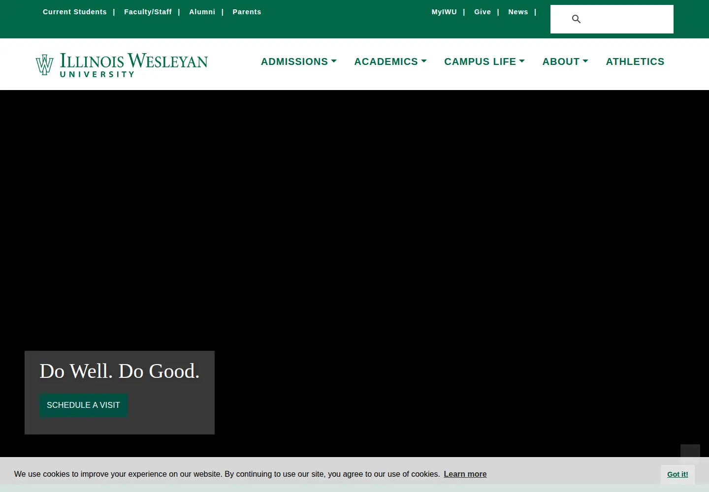 Screenshot of iwu.edu