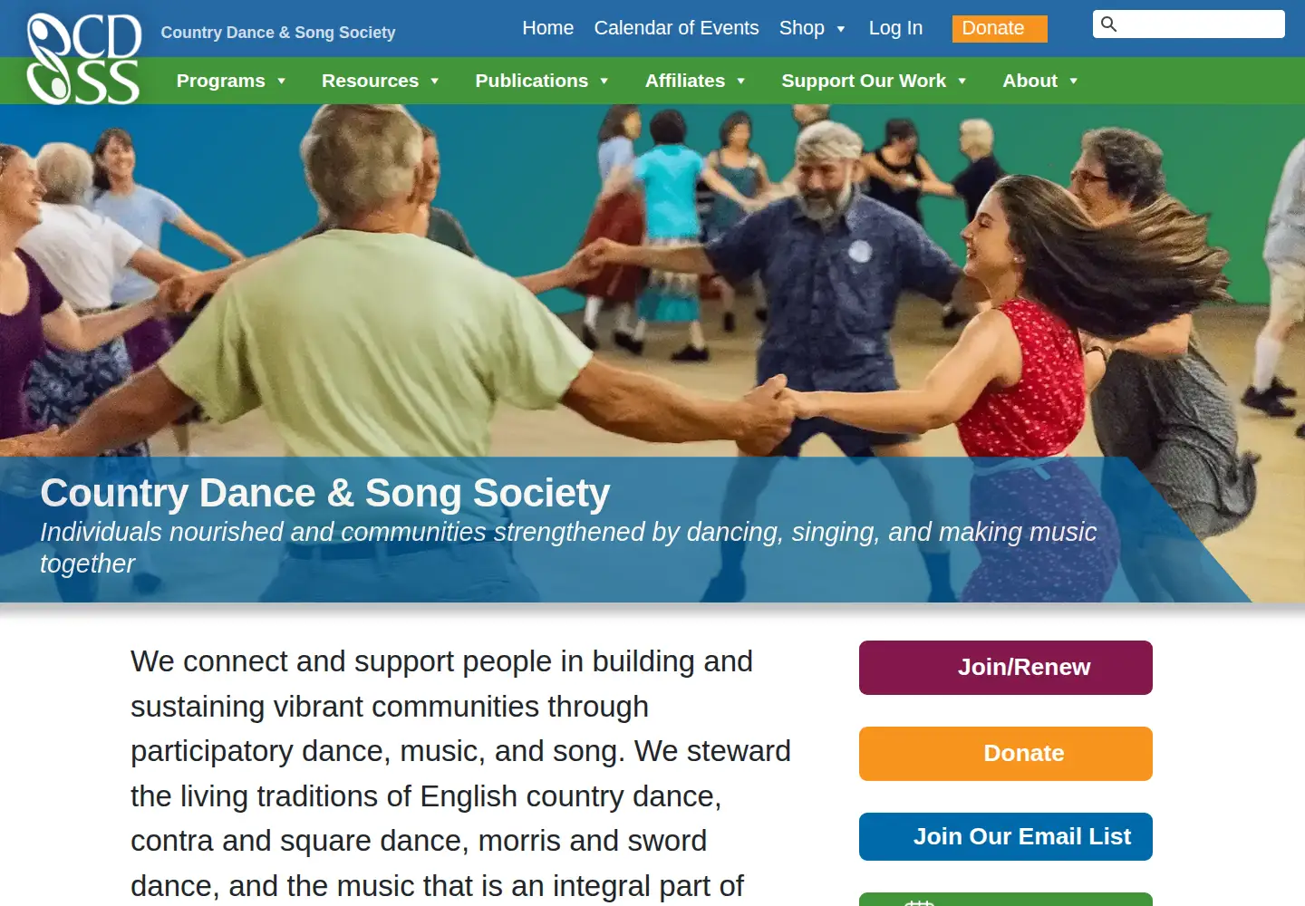 Screenshot of cdss.org