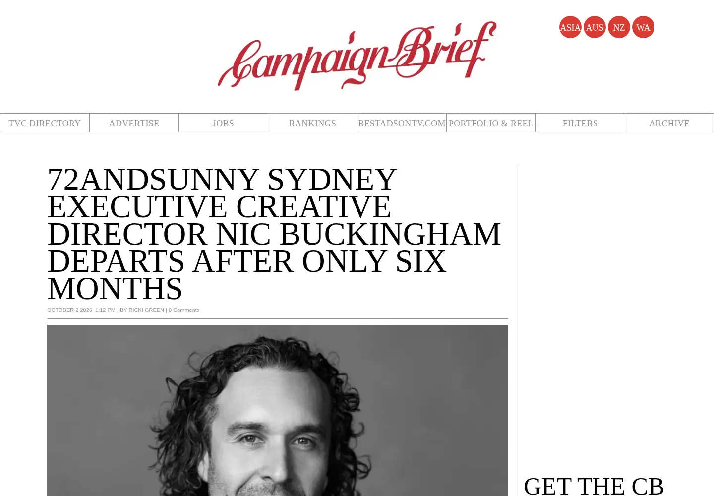 Screenshot of campaignbrief.com