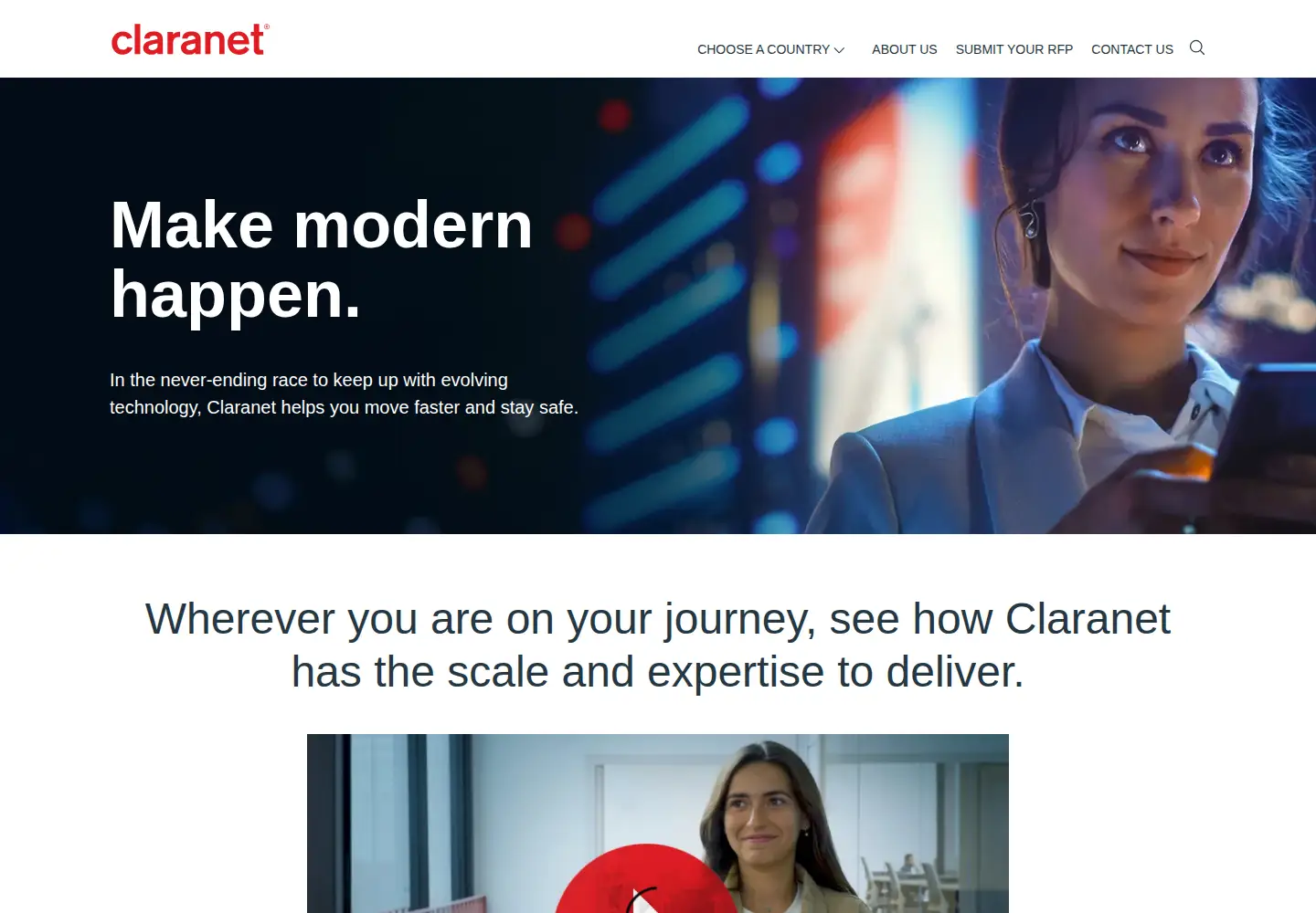 Screenshot of clara.net