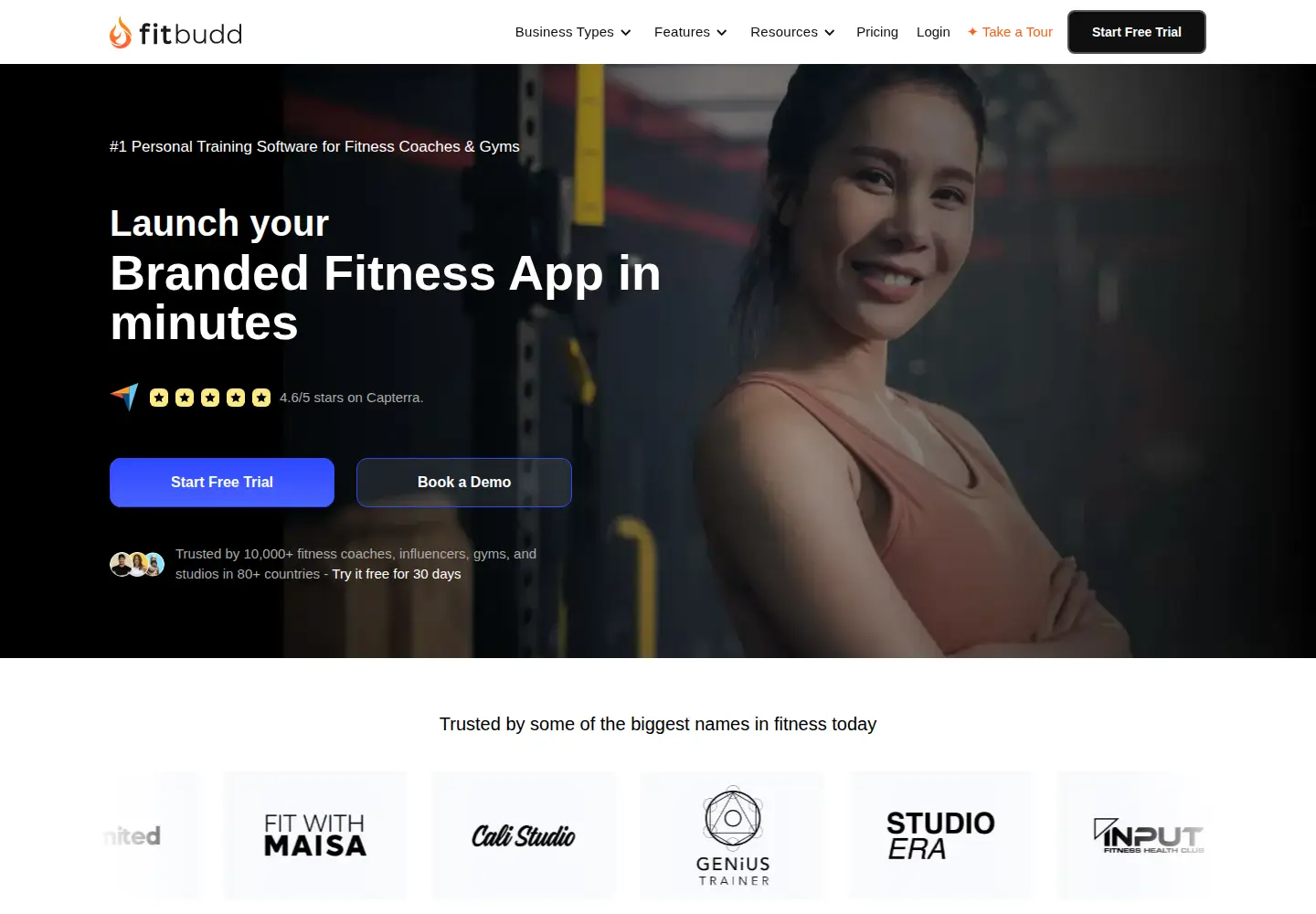 Screenshot of fitbudd.com