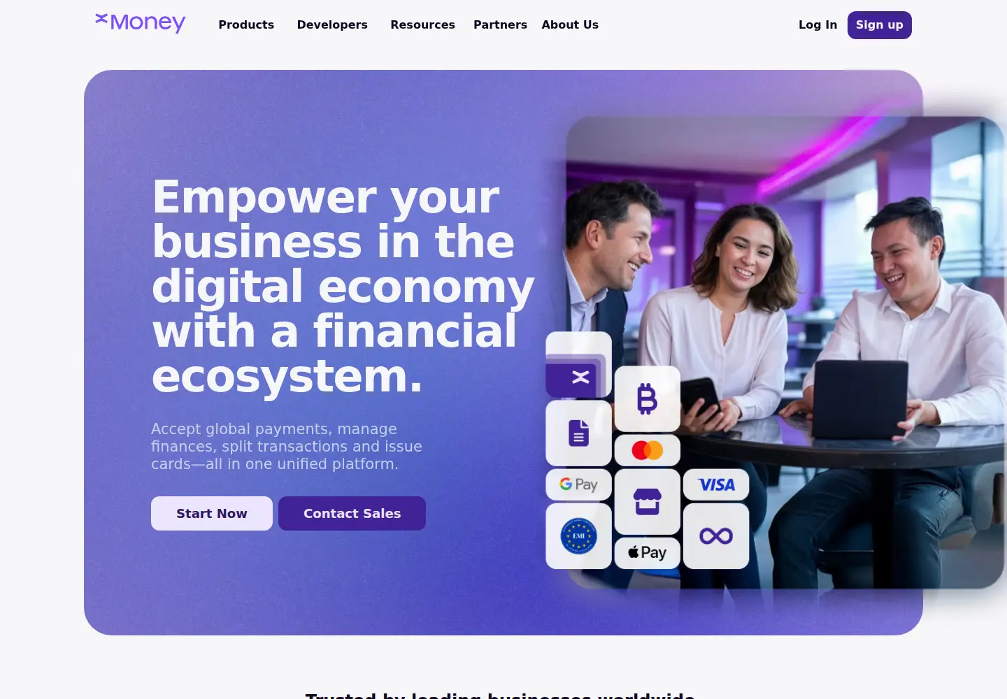 Screenshot of xmoney.com