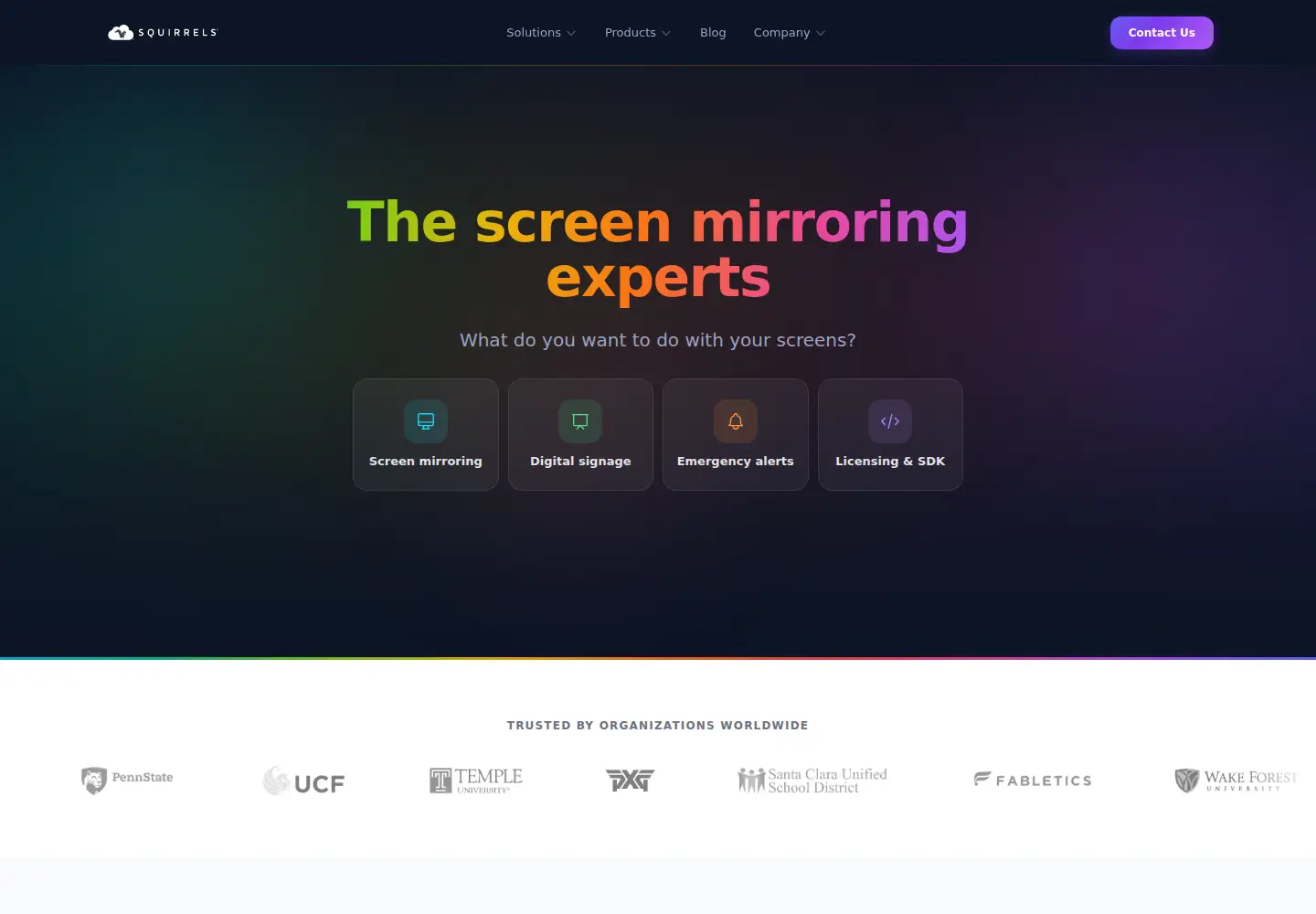 Screenshot of airsquirrels.com