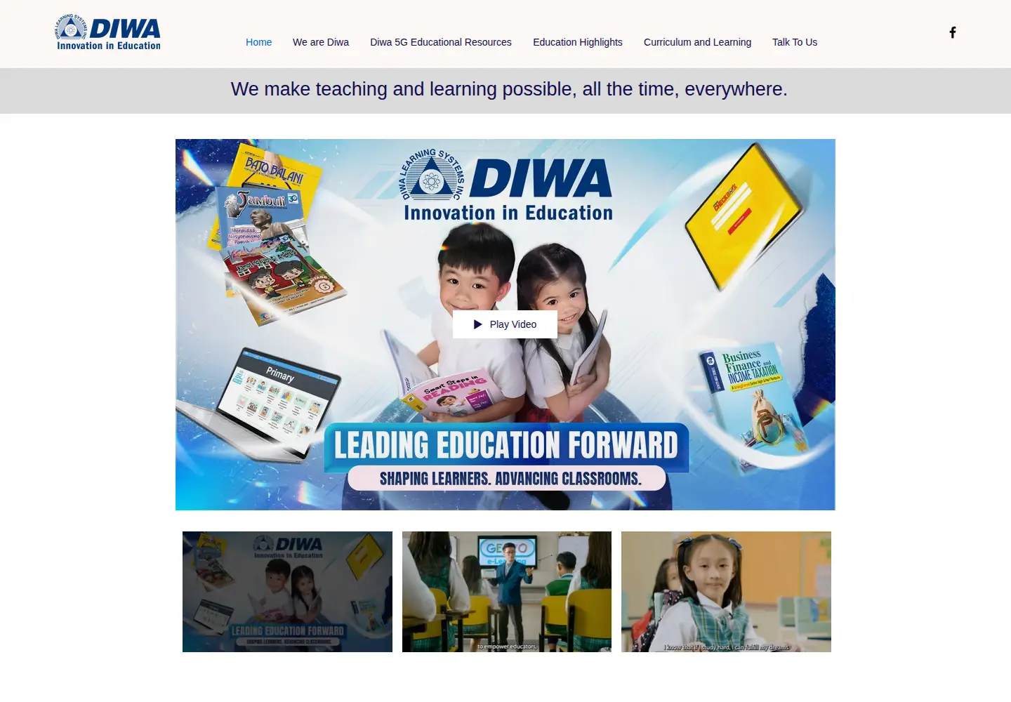 Screenshot of diwa.ph
