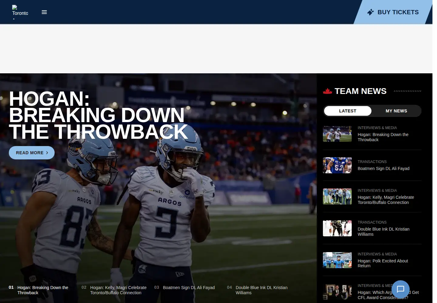 Screenshot of argonauts.ca