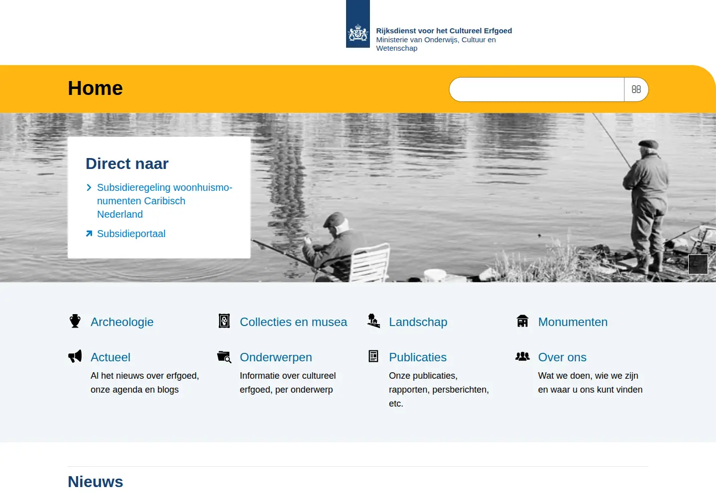 Screenshot of cultureelerfgoed.nl