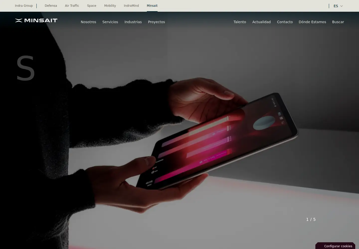 Screenshot of minsait.com