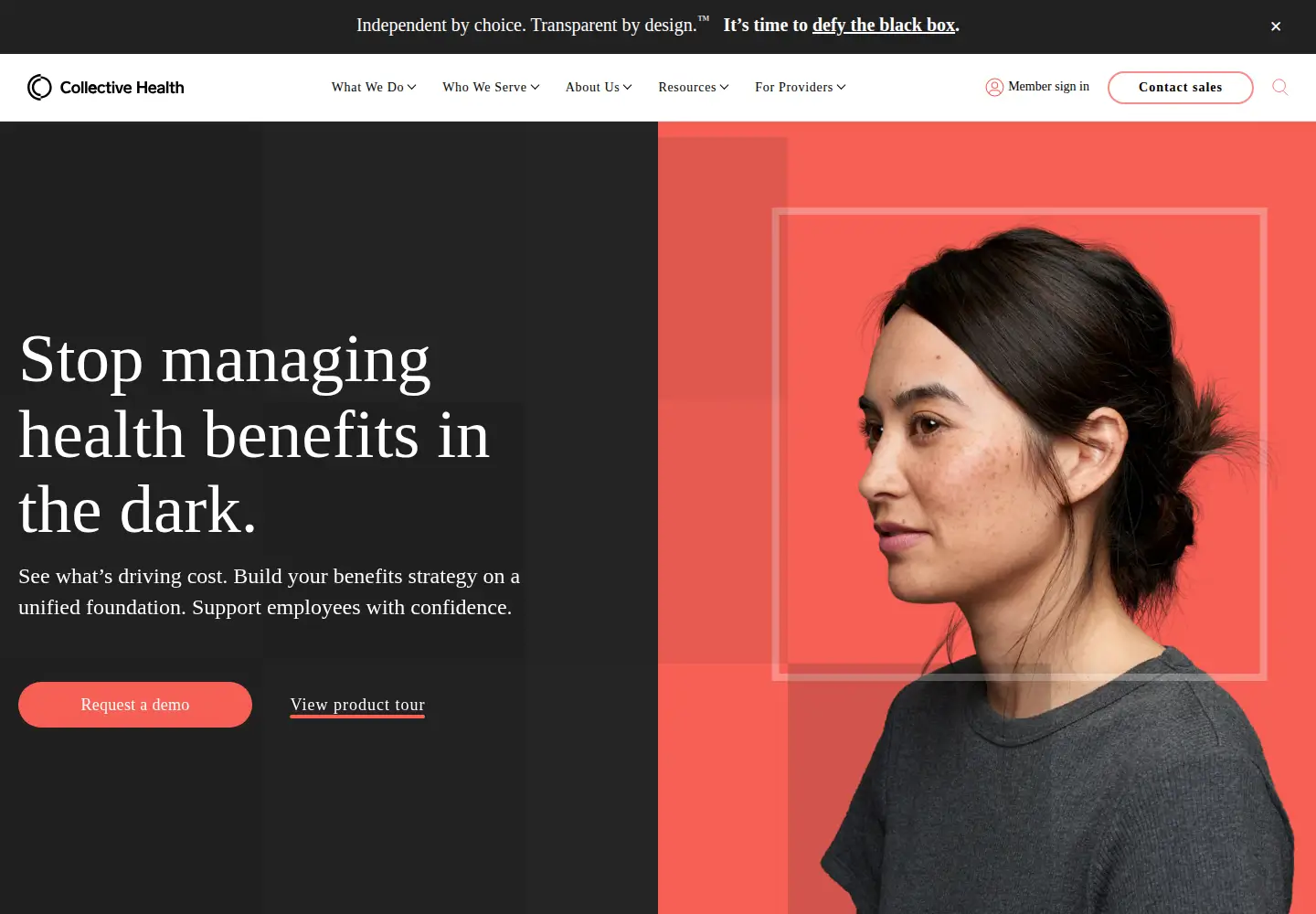 Screenshot of collectivehealth.com