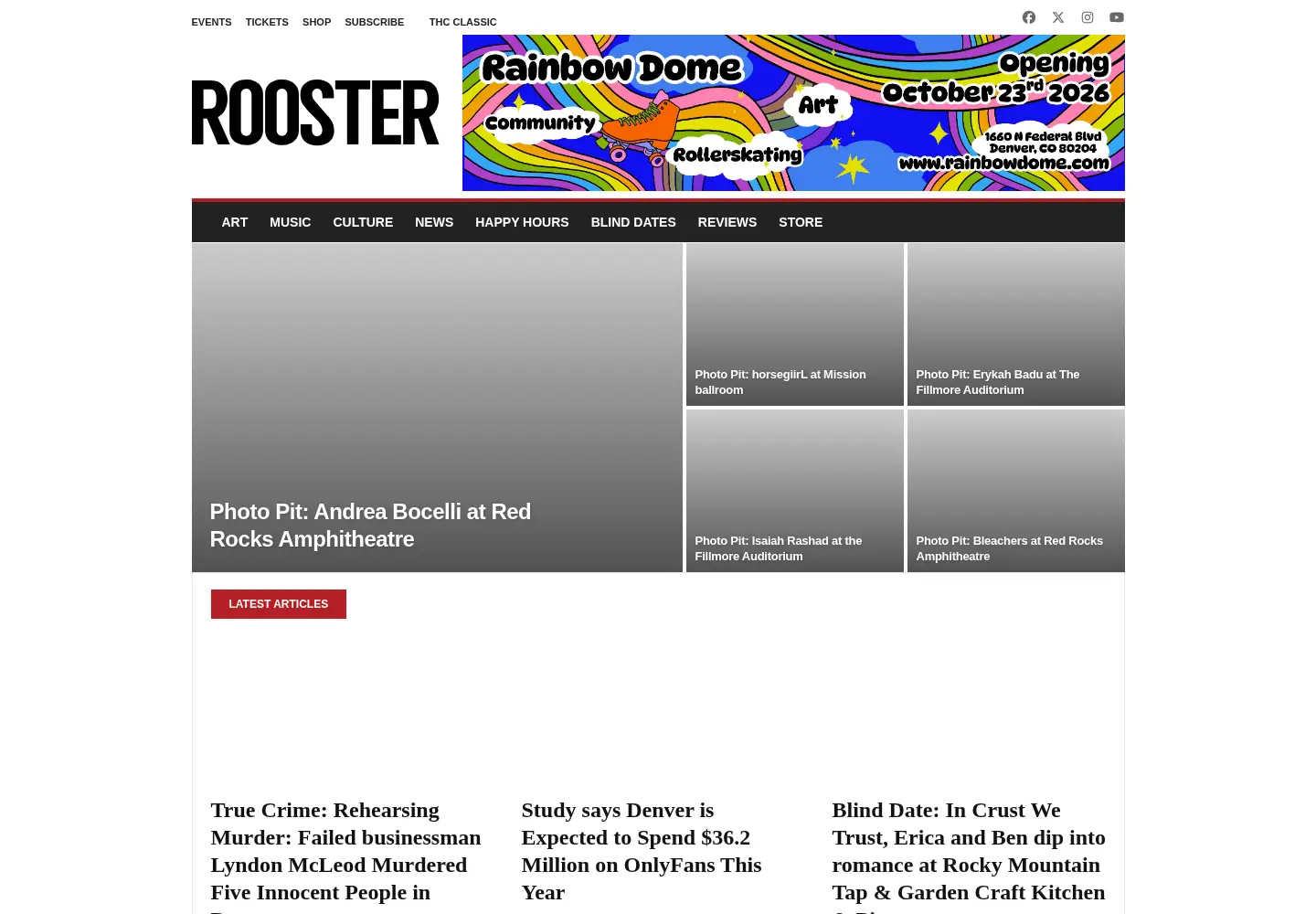 Screenshot of therooster.com