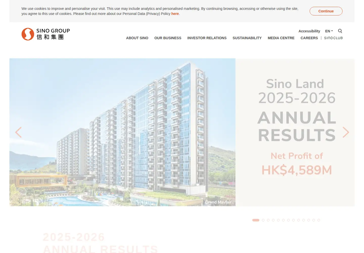 Screenshot of sino.com