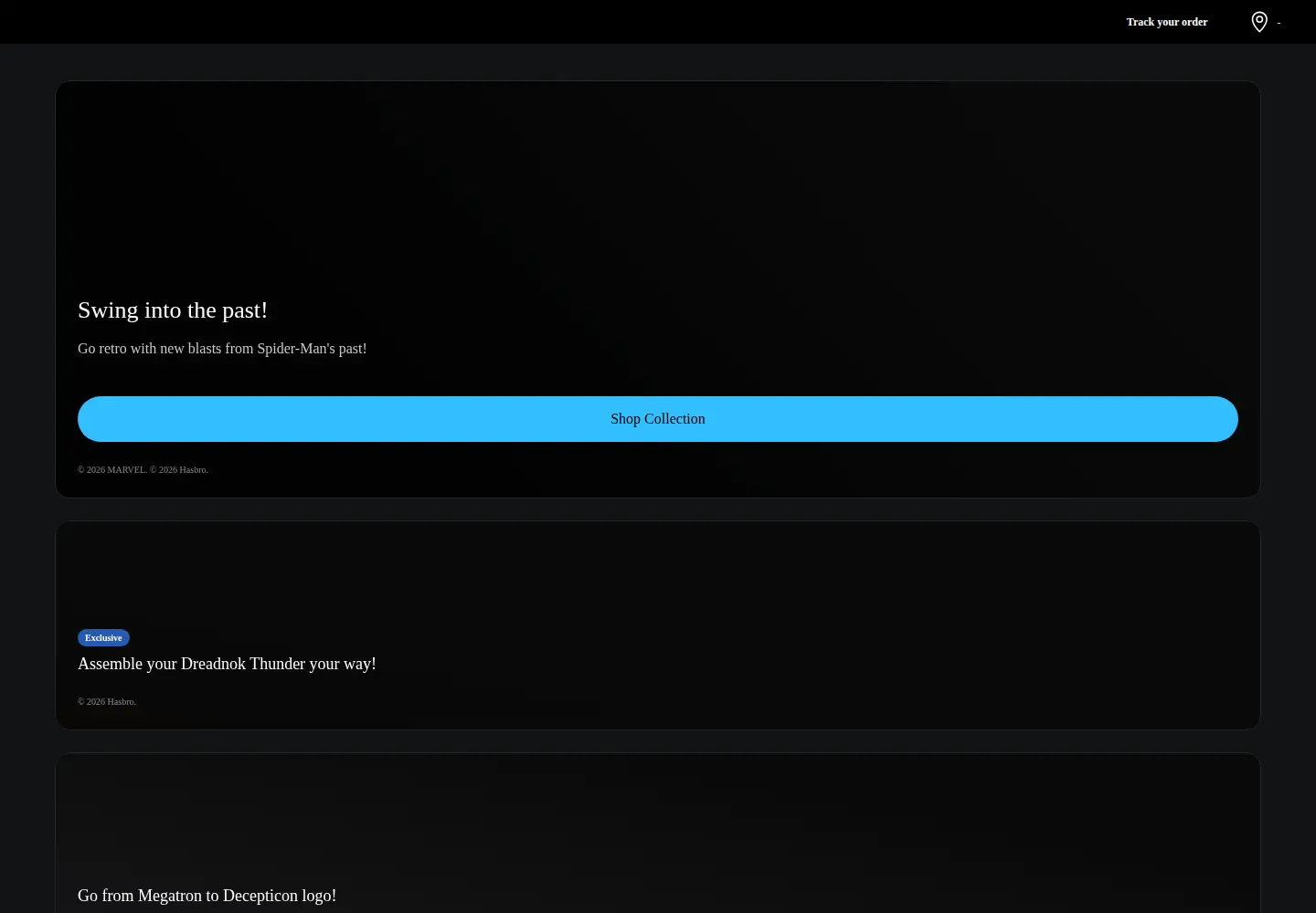 Screenshot of hasbropulse.com