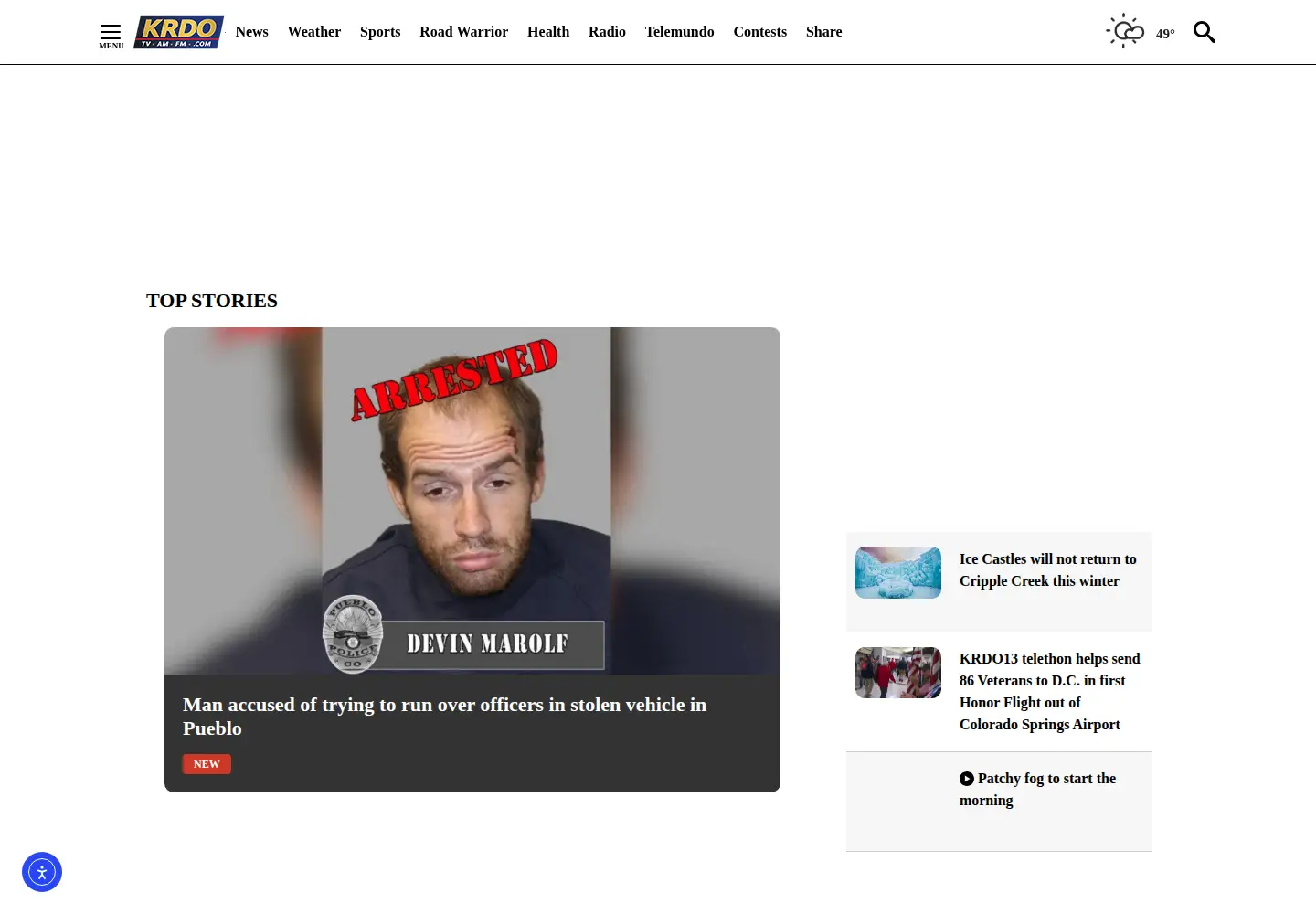 Screenshot of krdo.com