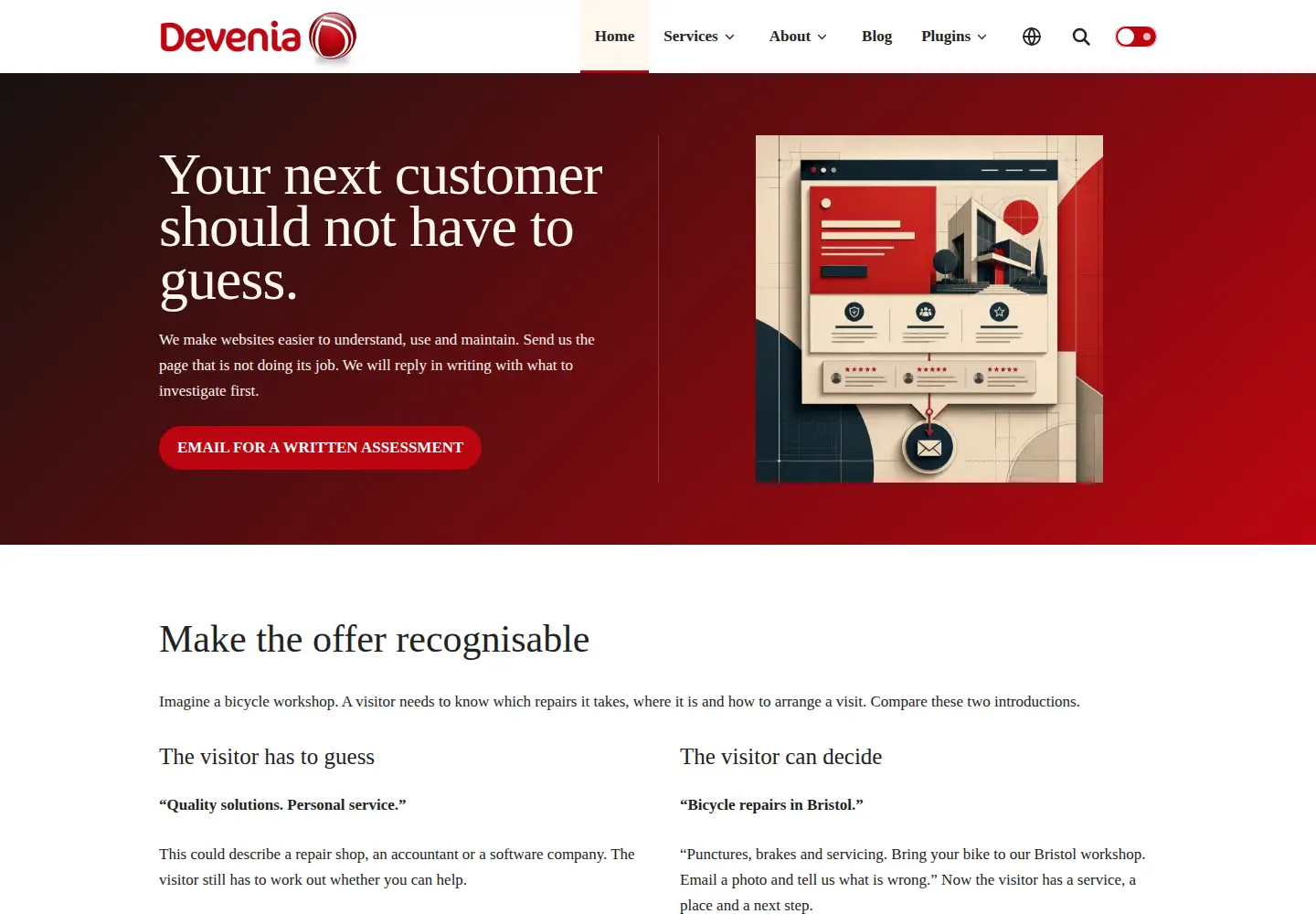 Screenshot of devenia.com