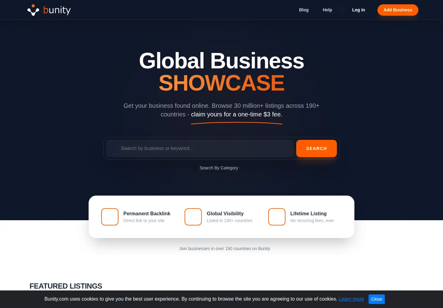 Screenshot of bunity.com