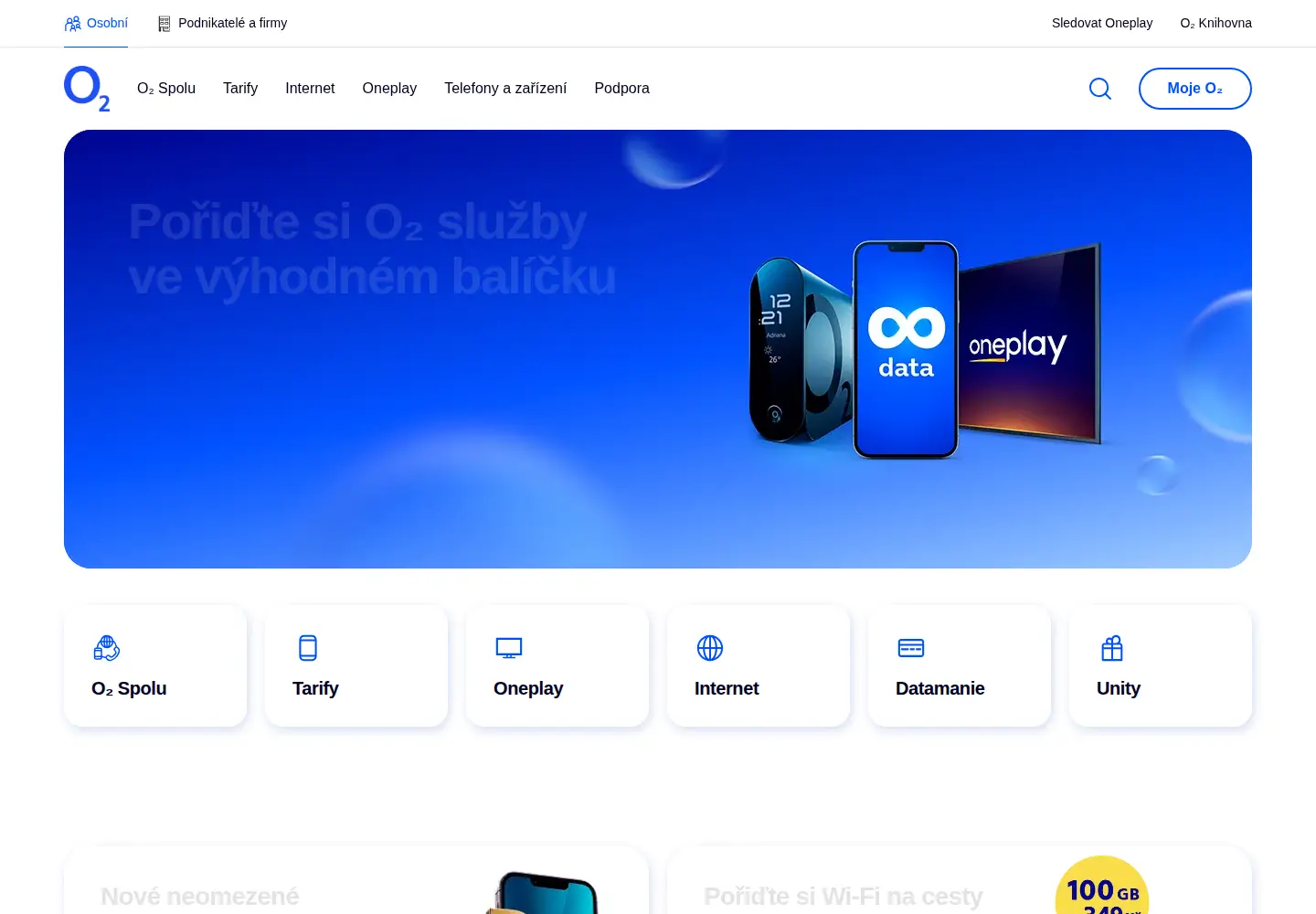 Screenshot of o2.cz