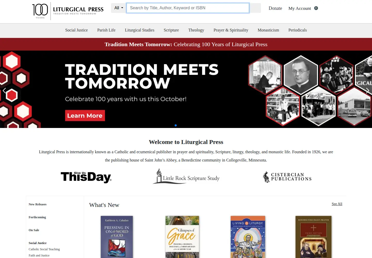 Screenshot of litpress.org