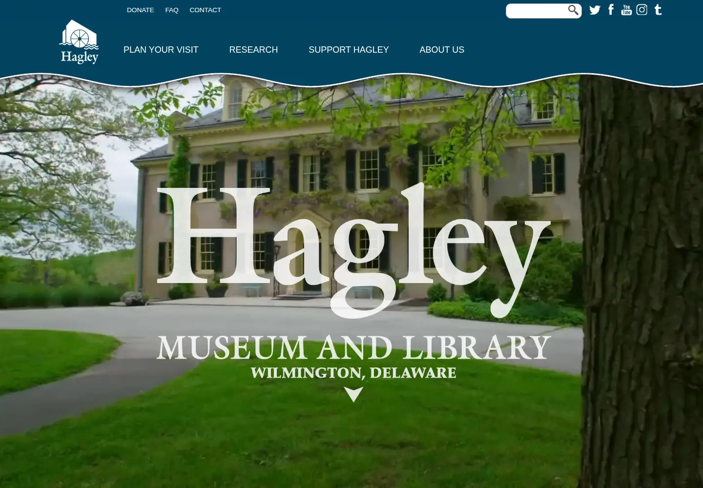 Screenshot of hagley.org