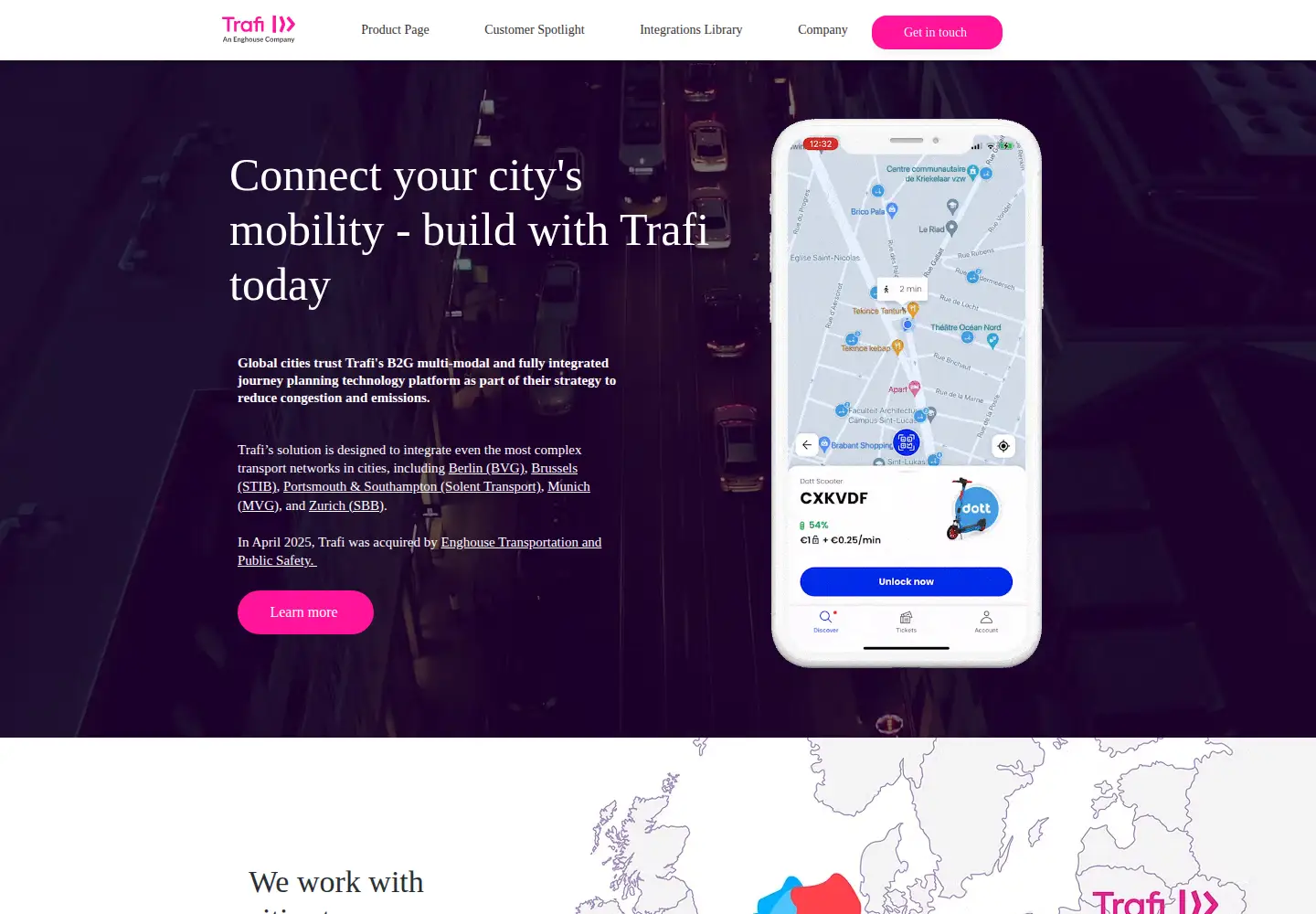 Screenshot of trafi.com