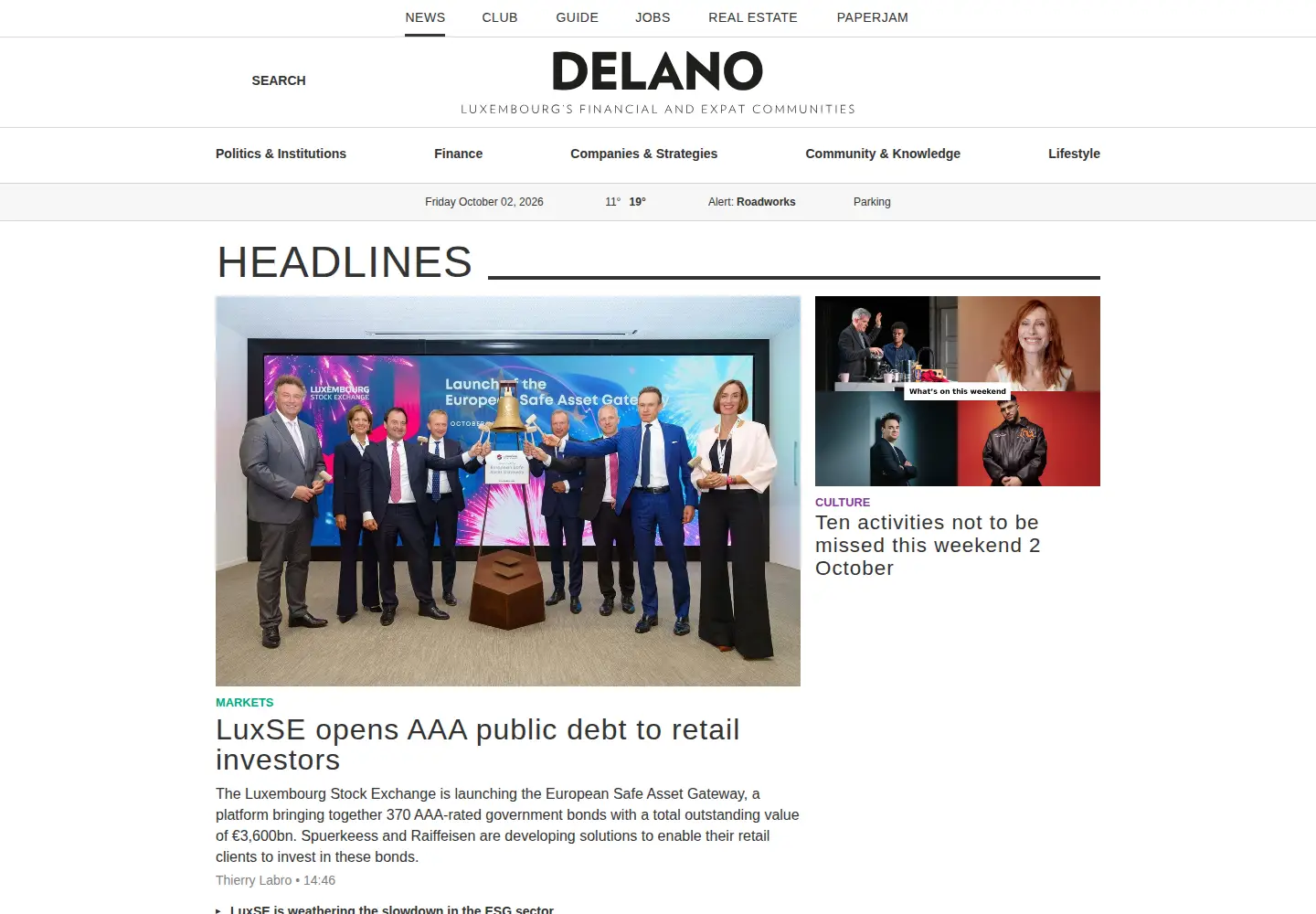 Screenshot of delano.lu