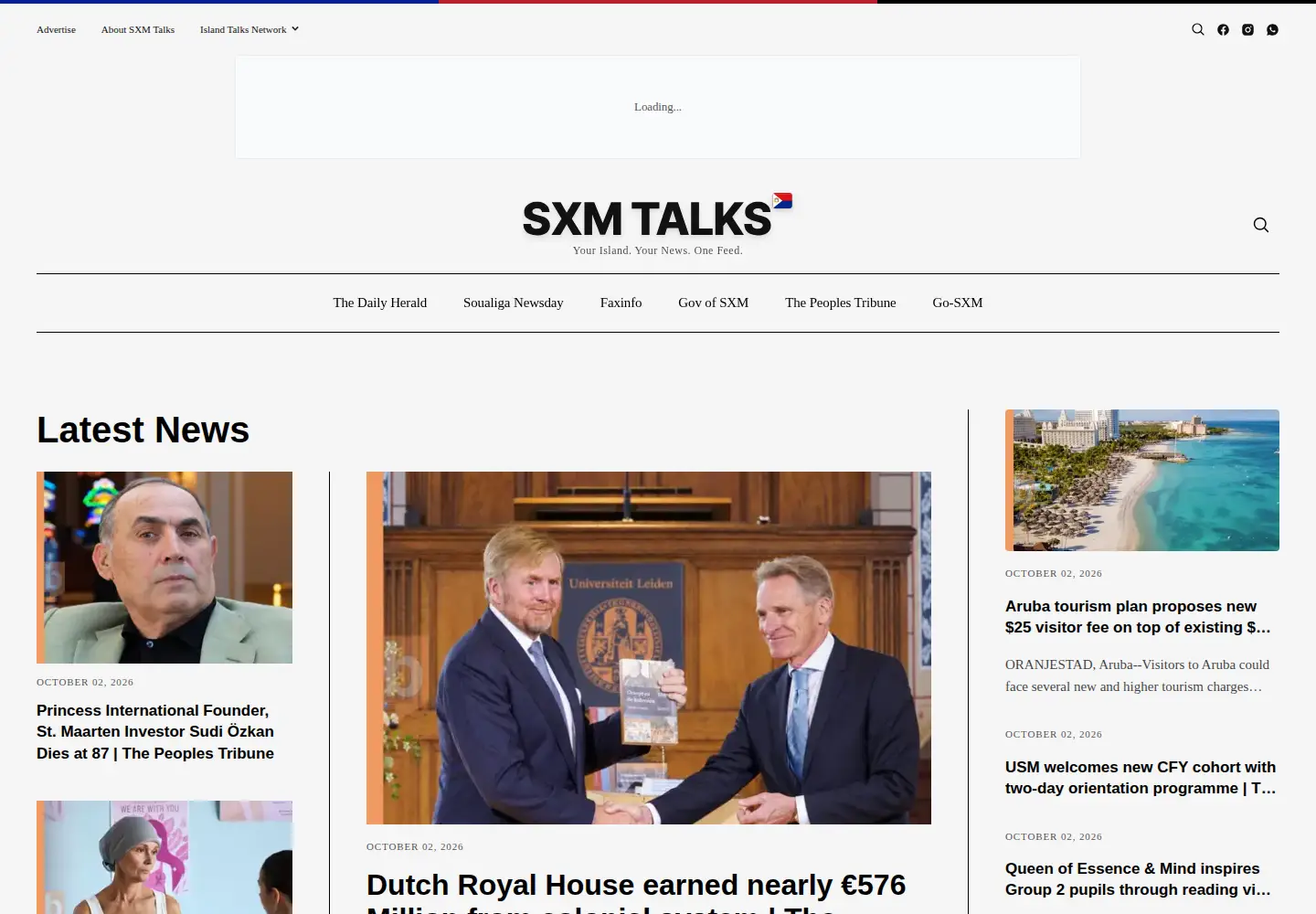 Screenshot of sxm-talks.com
