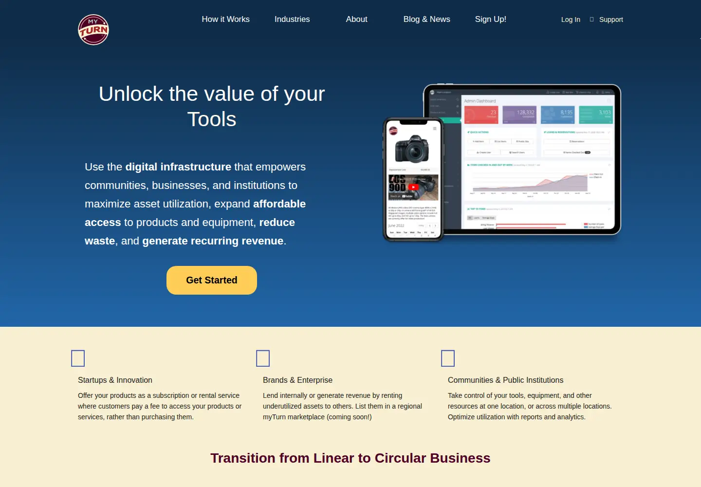 Screenshot of myturn.com