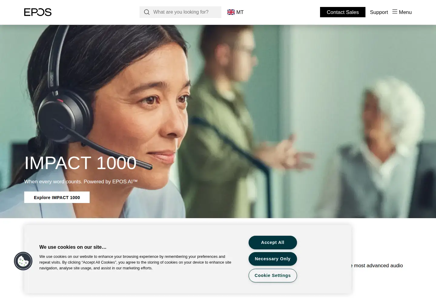 Screenshot of eposaudio.com