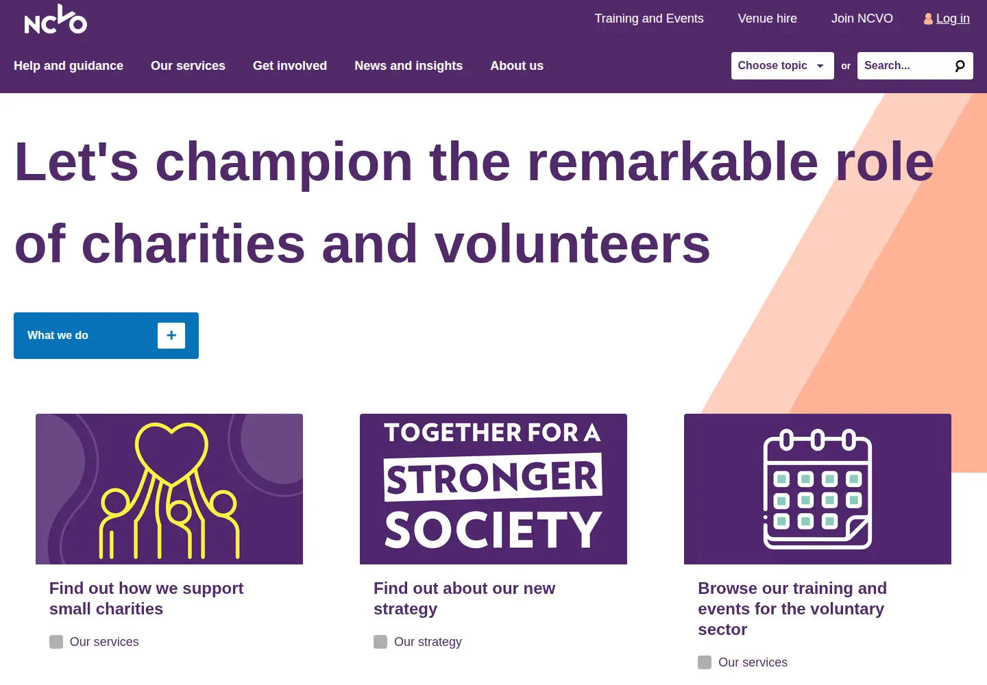 Screenshot of ncvo.org.uk