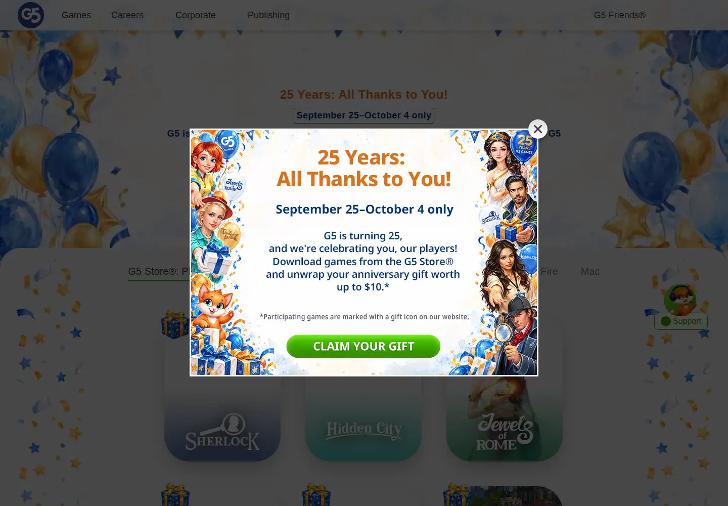 Screenshot of g5.com