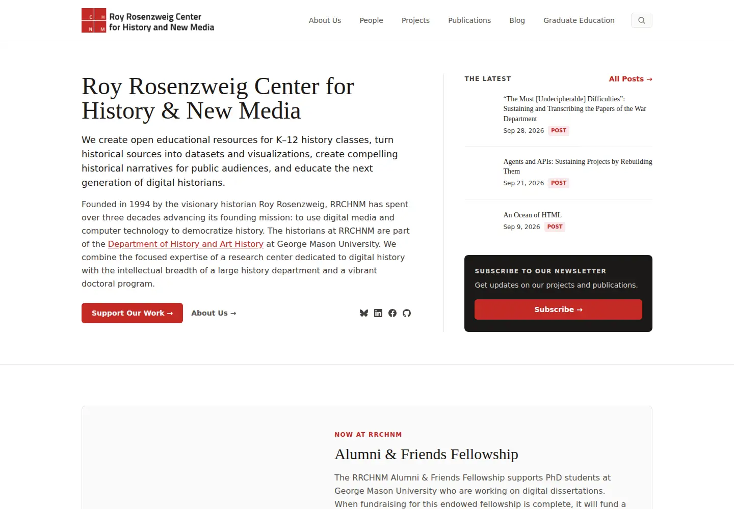 Screenshot of rrchnm.org
