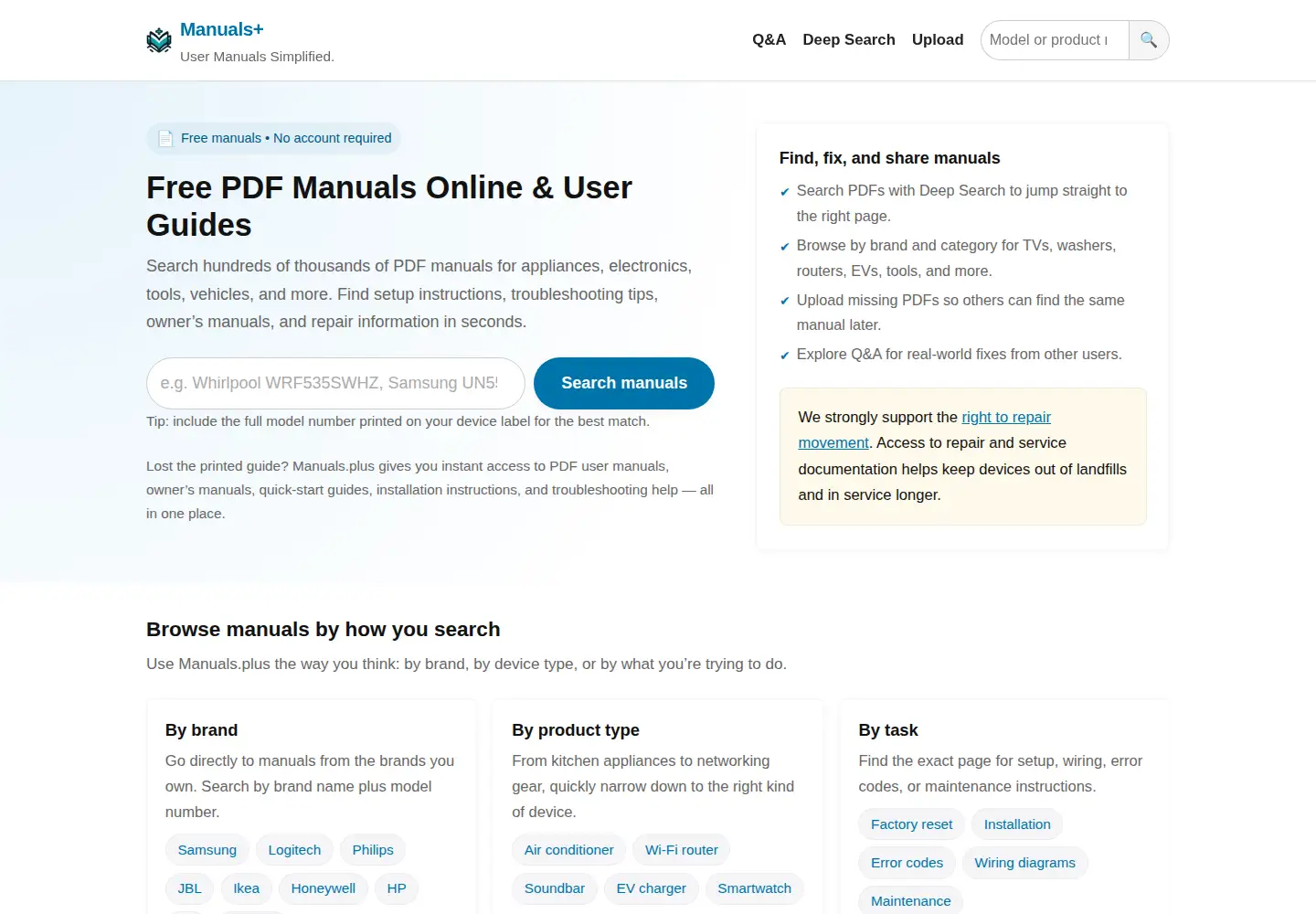 Screenshot of manuals.plus