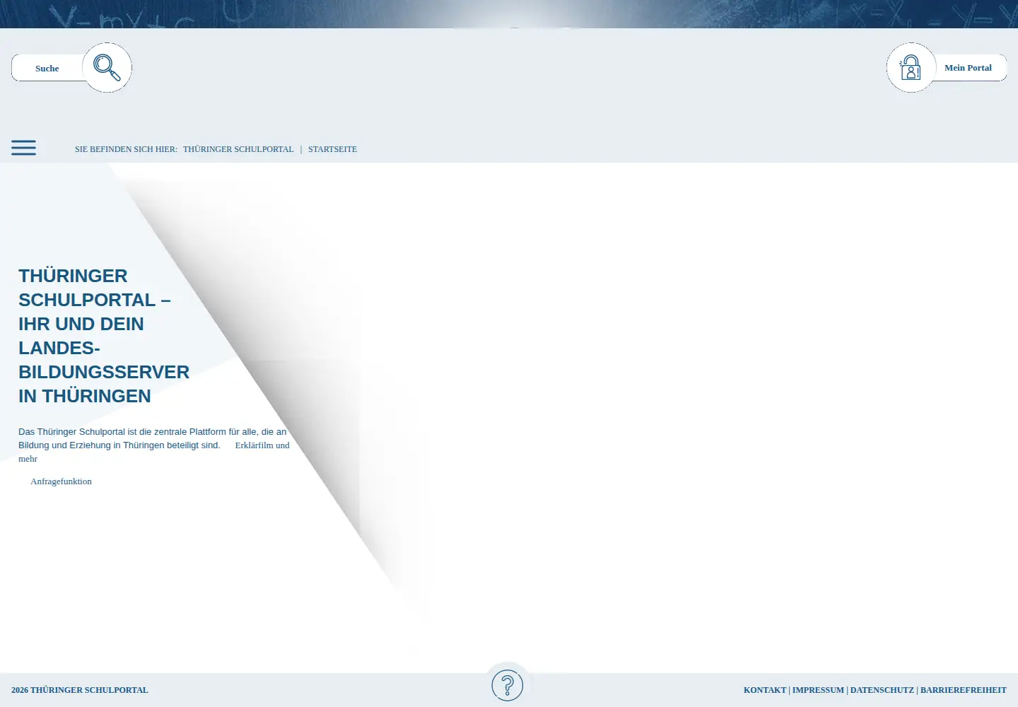 Screenshot of schulportal-thueringen.de