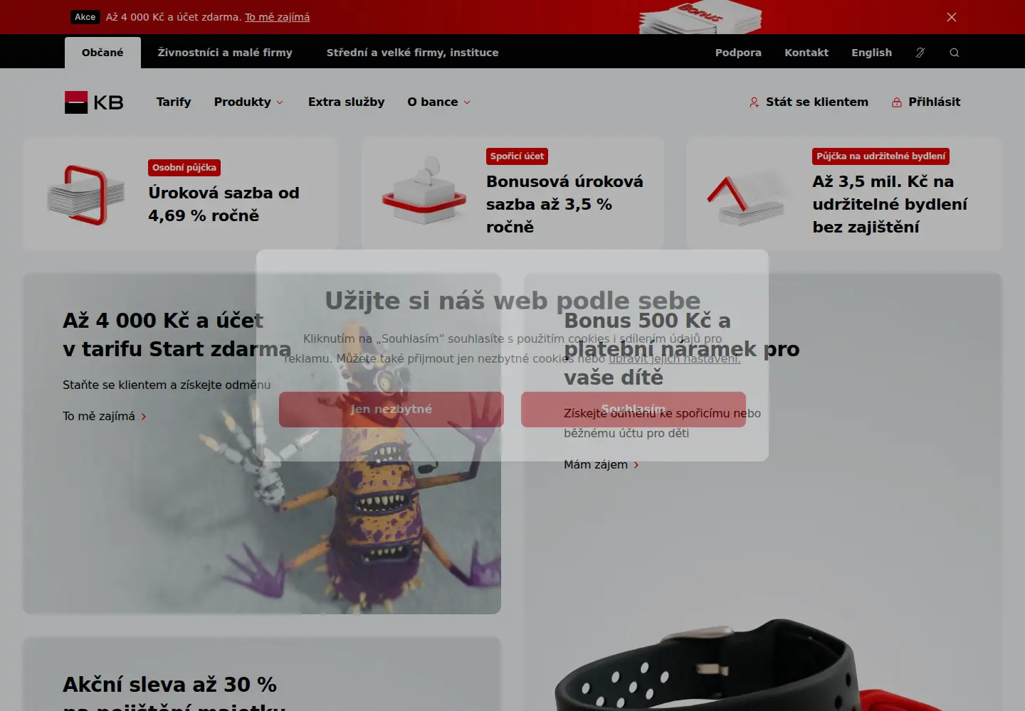 Screenshot of kb.cz