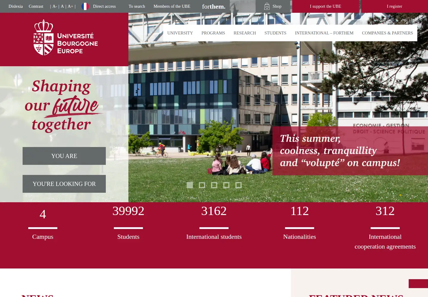 Screenshot of ube.fr