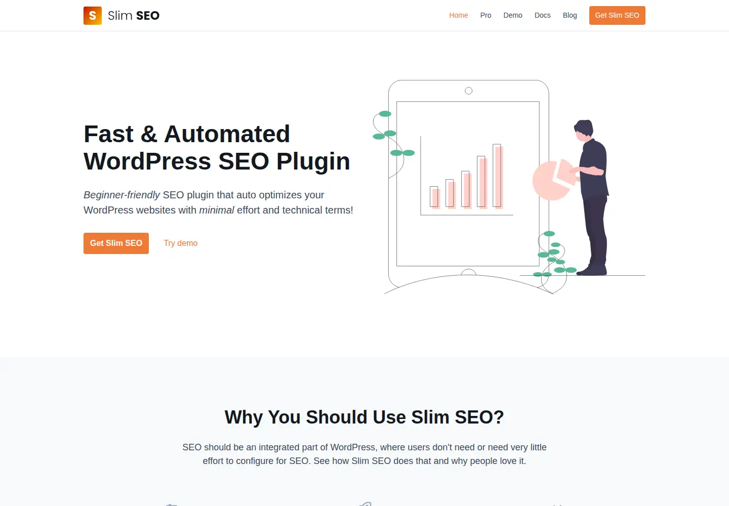 Screenshot of wpslimseo.com