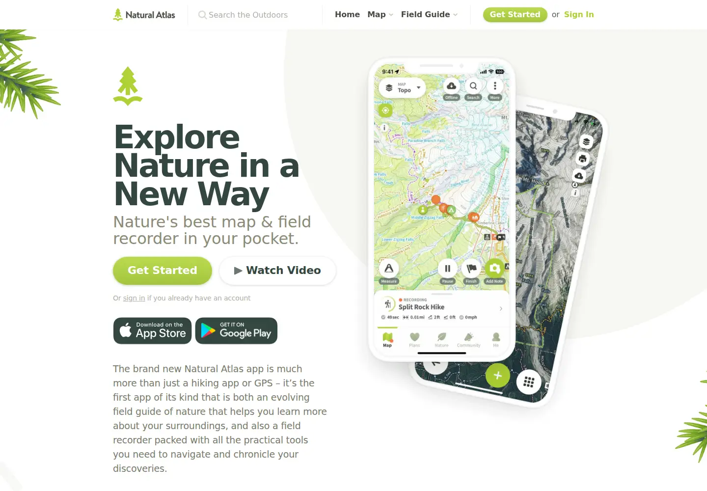 Screenshot of naturalatlas.com