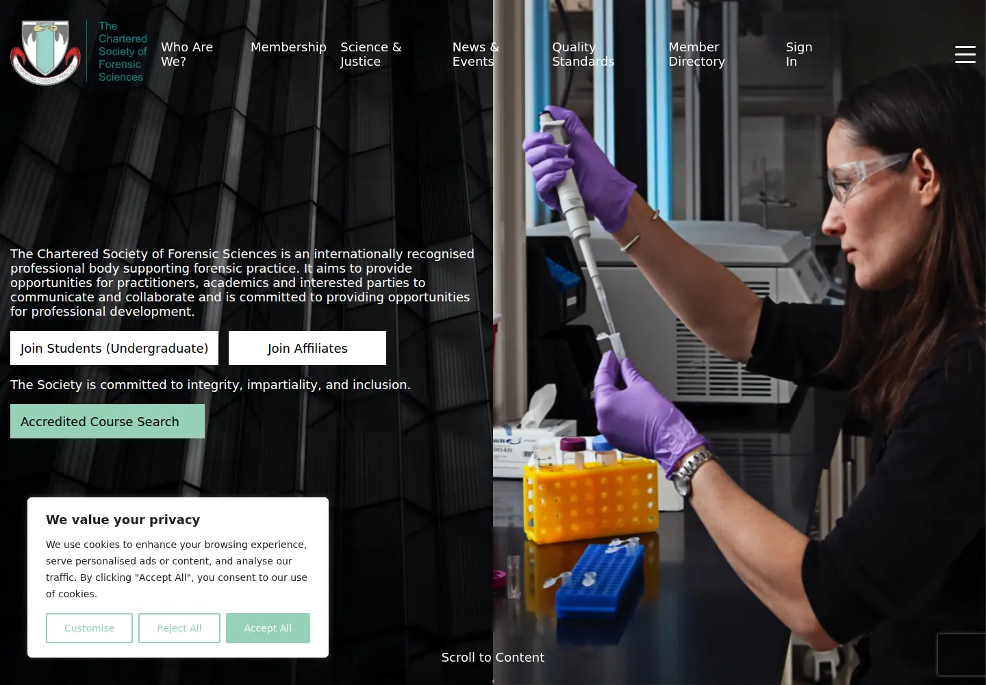 Screenshot of csofs.org