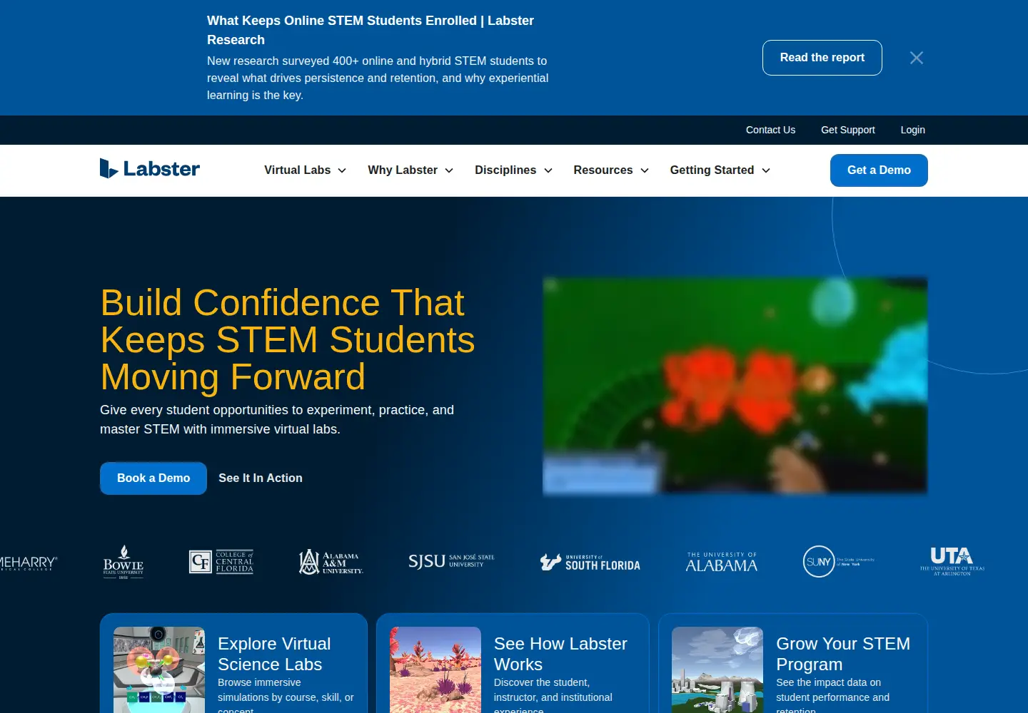 Screenshot of labster.com