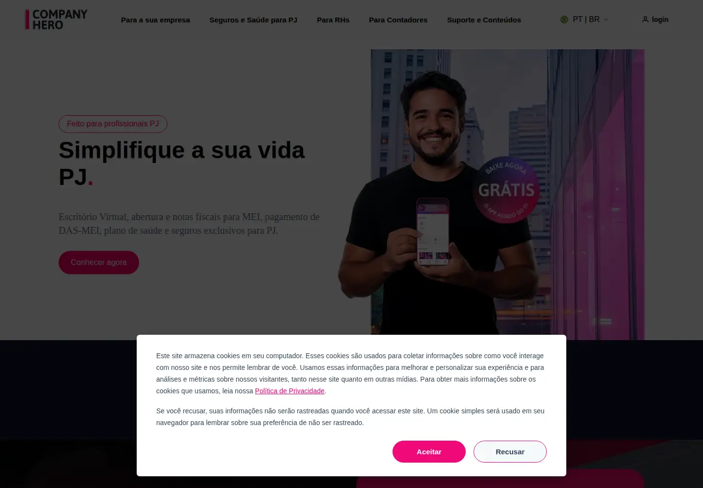 Screenshot of companyhero.com