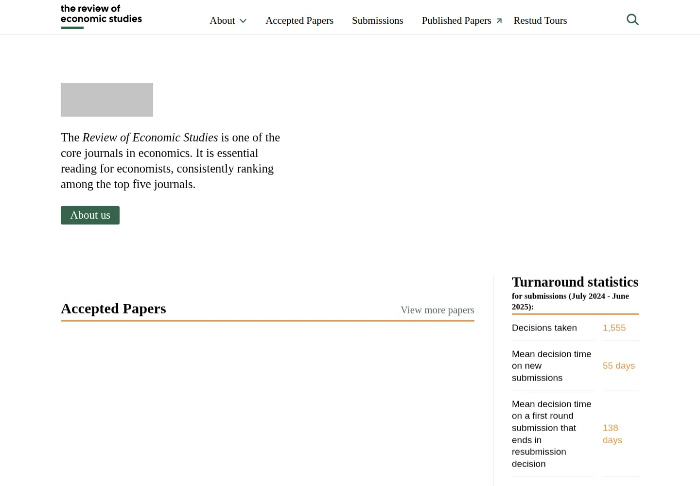Screenshot of restud.com