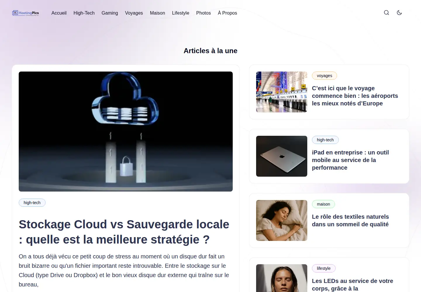 Screenshot of hostingpics.net