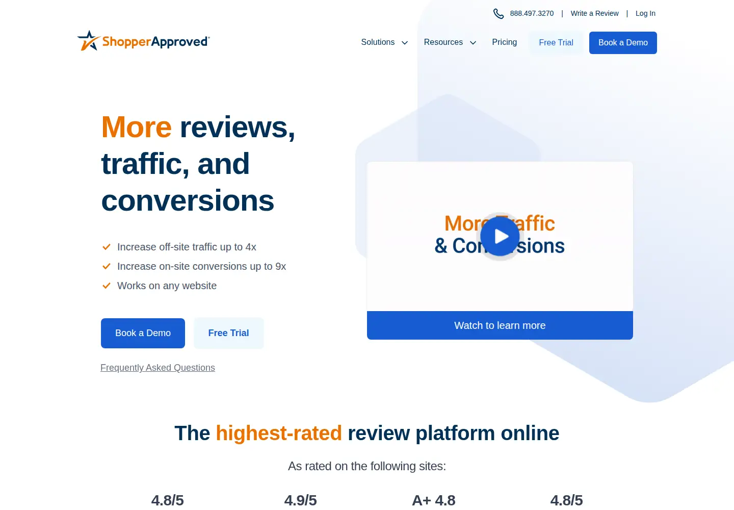Screenshot of shopperapproved.com