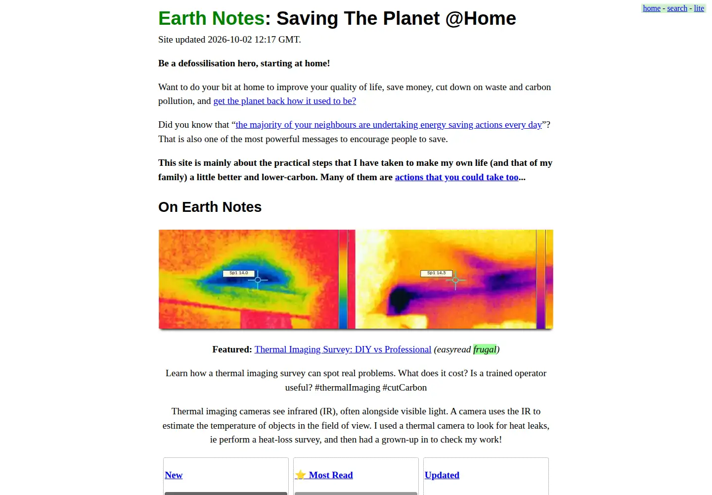 Screenshot of earth.org.uk