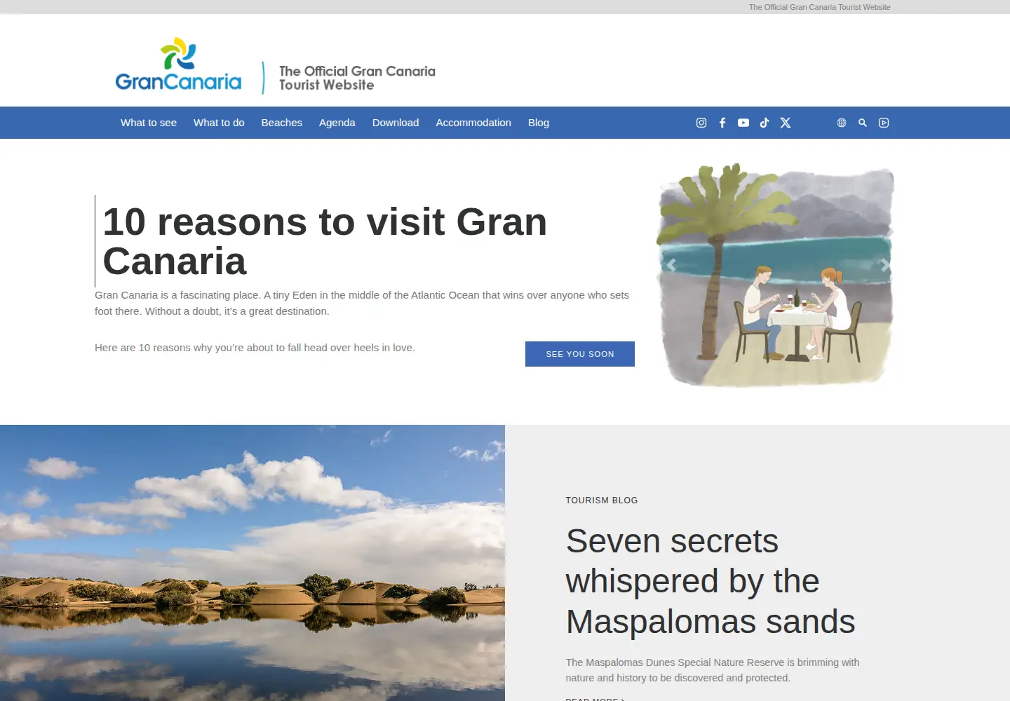 Screenshot of grancanaria.com