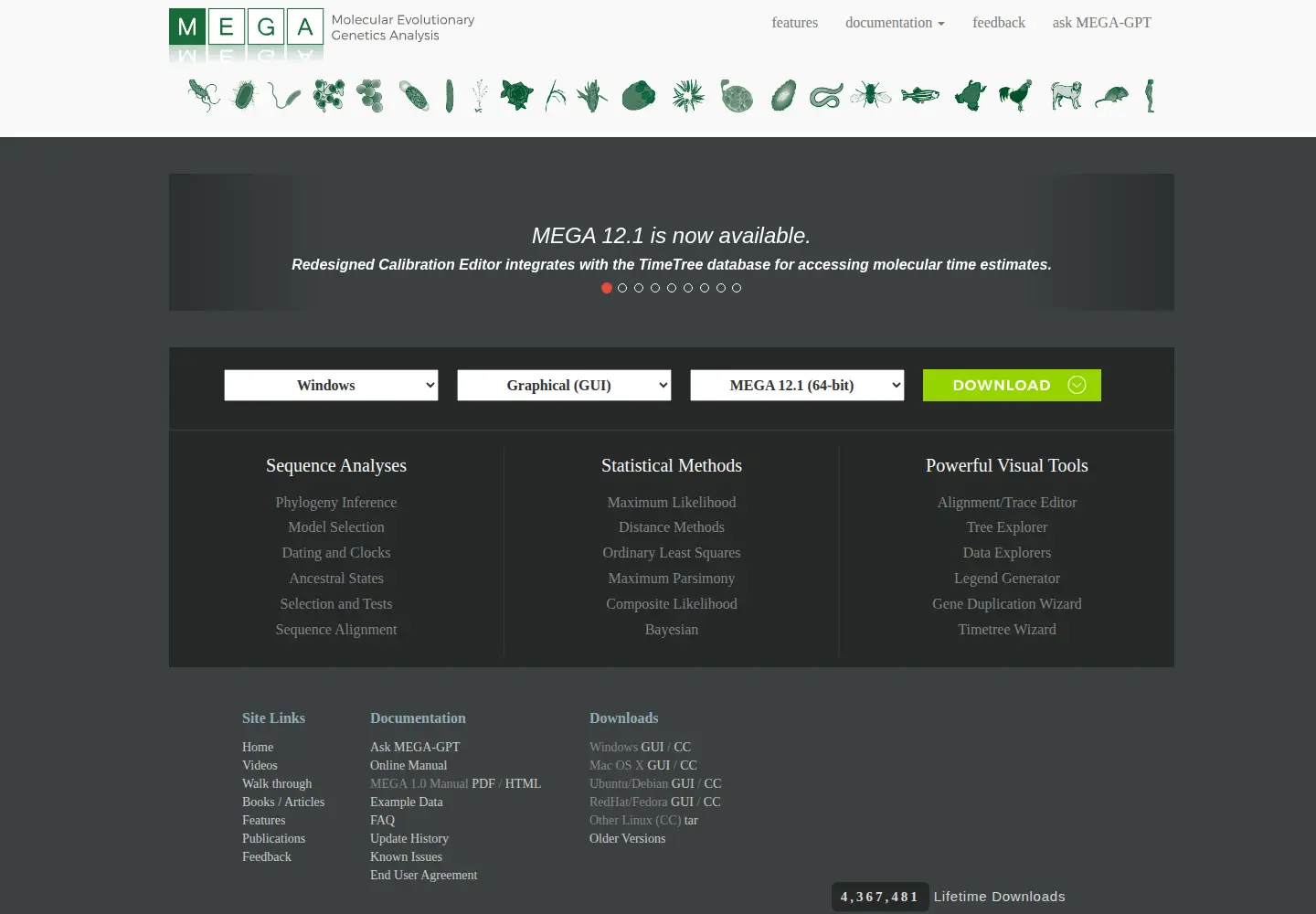 Screenshot of megasoftware.net
