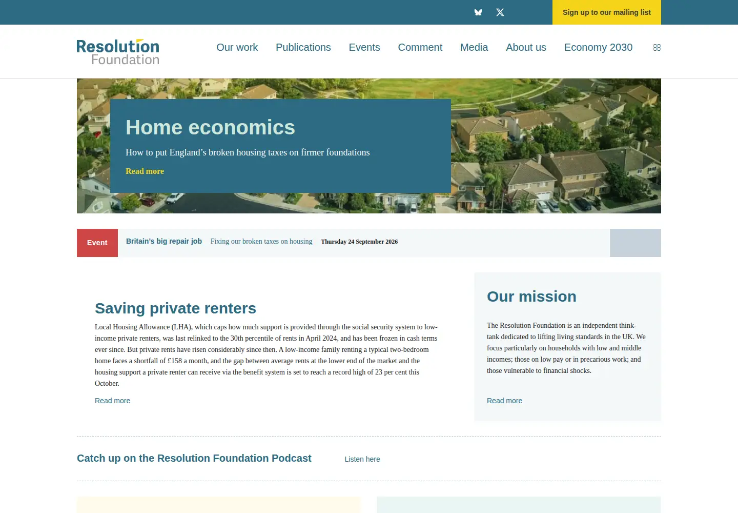 Screenshot of resolutionfoundation.org