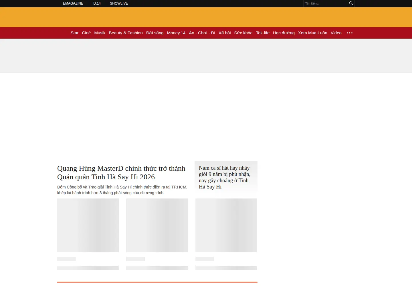 Screenshot of kenh14.vn