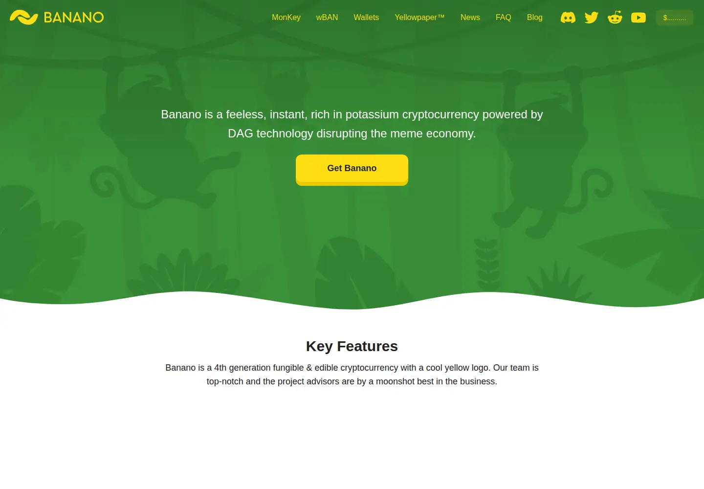 Screenshot of banano.cc
