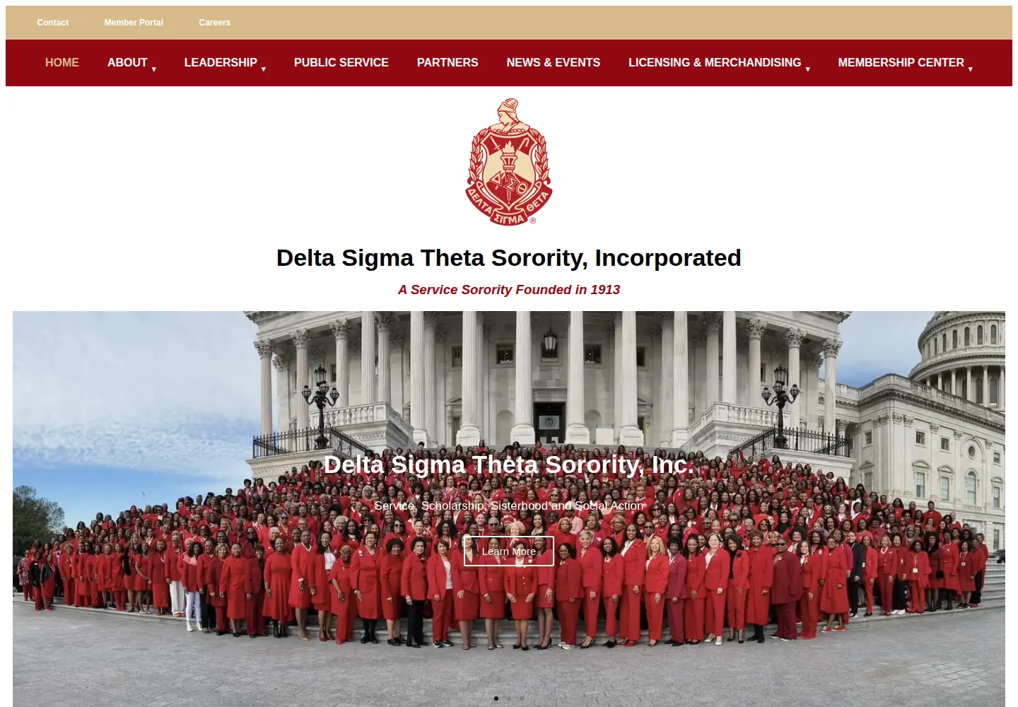 Screenshot of deltasigmatheta.org