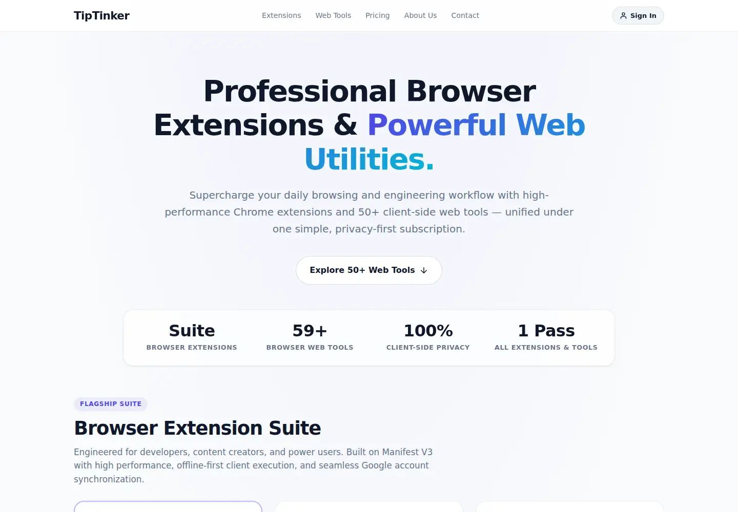 Screenshot of tiptinker.com